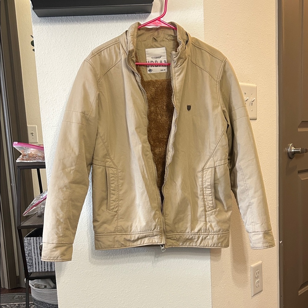 Mens fur lined bomber Jacket 🧥